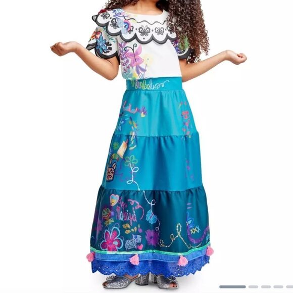 Disney Store Encanto Kids' Mirabel Madrigal Costume Deluxe Dress 7/8 Girls NWT - Picture 2 of 15